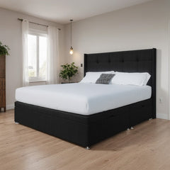 Atlanta Winged Side Lift Ottoman Divan Bed - Ottoman - Midas Beds