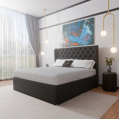 Manhattan Winged Side Lift Ottoman Divan Bed - Ottoman - Midas Beds