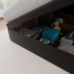 Manhattan Winged Side Lift Ottoman Divan Bed - Ottoman - Midas Beds