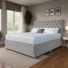 New York Side Lift Ottoman Divan Bed - Ottoman - Midas Beds