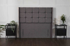 Midas Atlanta Winged Floor Standing Upholstered Headboard - headboard - Midas Beds