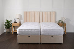 Midas Essential Guest Hotel Zip and Link 2000 Pocket Sprung Ottoman Divan Bed Set - Zip and Link Beds - Midas Beds