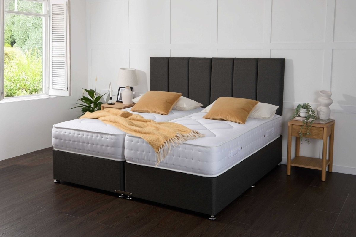 Midas Essentials Guest Hotel Zip and Link 1000 Pocket Sprung Divan Bed Set - Zip and Link Beds - Midas Beds