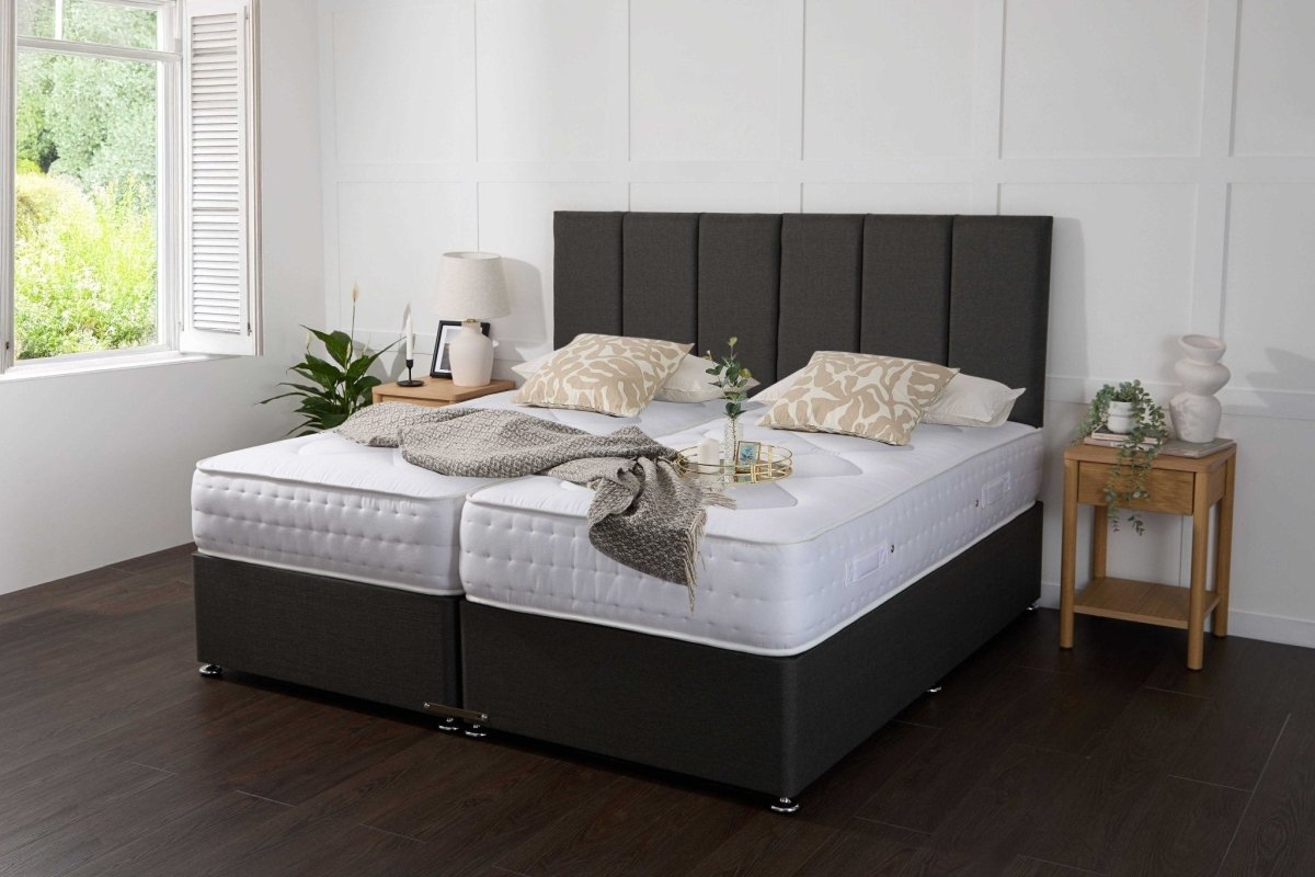 Midas Essentials Guest Hotel Zip and Link 1500 Pocket Sprung Divan Bed Set - Zip and Link Beds - Midas Beds