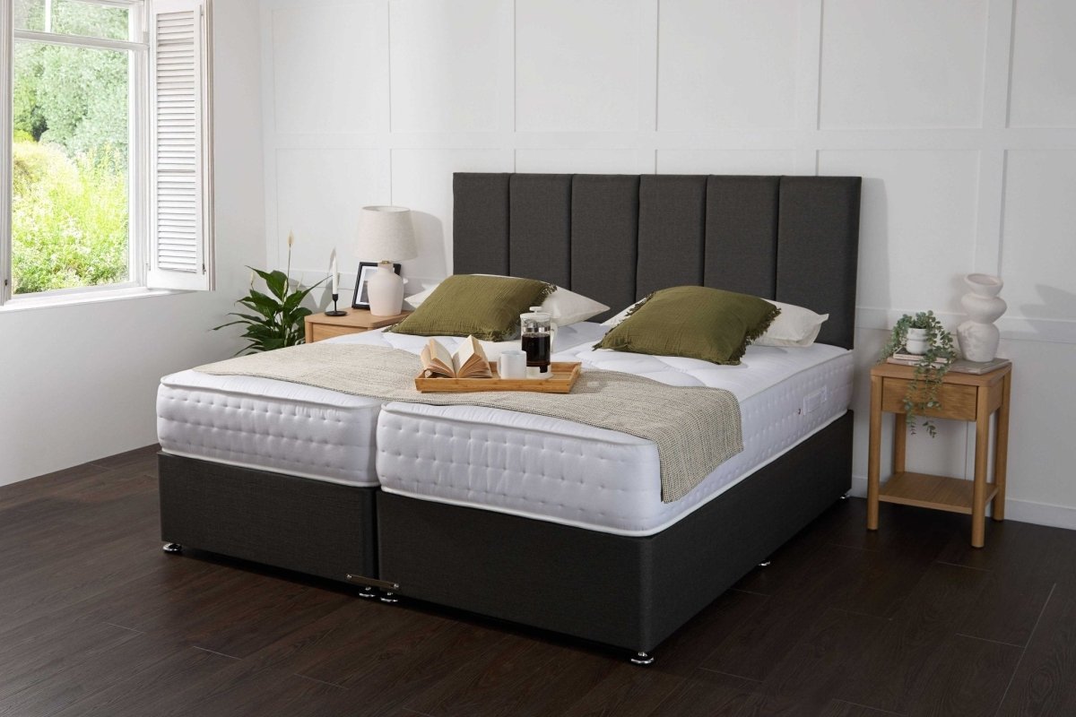 Midas Essentials Guest Hotel Zip and Link 2000 Pocket Sprung Divan Bed Set - Zip and Link Beds - Midas Beds