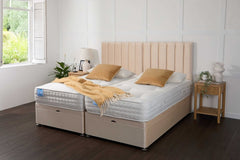Midas Luxury Hotel Zip and Link 2000 Pocket Sprung Intelligent Fibre Ottoman Divan Bed Set - Zip and Link Beds - Midas Beds