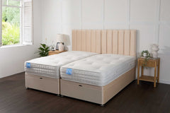 Midas Luxury Hotel Zip and Link 3000 Pocket Sprung Intelligent Memory Ottoman Divan Bed Set - Zip and Link Beds - Midas Beds