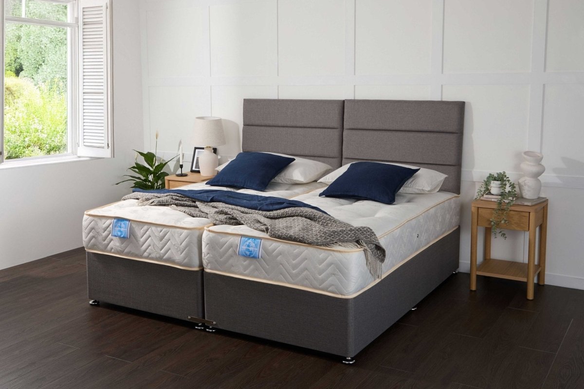 Midas Supreme Guest Hotel Zip and Link 1000 Pocket Sprung Divan Bed Set - Zip and Link Beds - Midas Beds