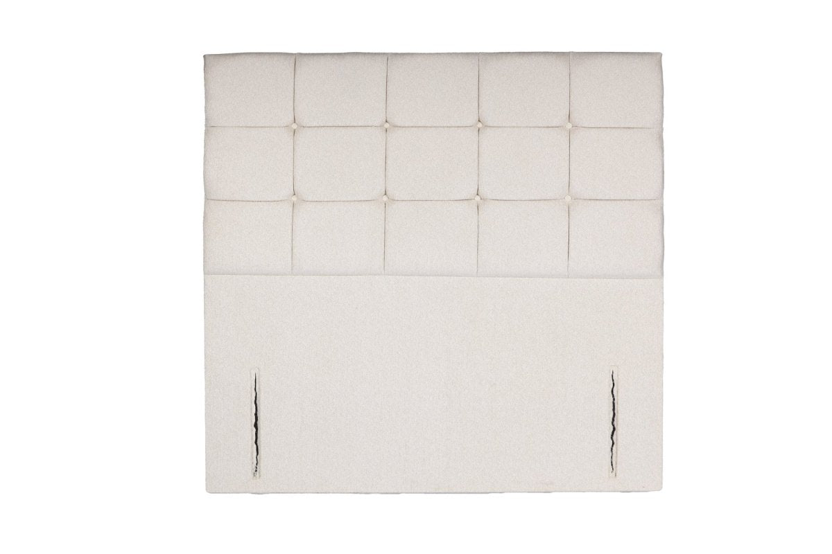 Somna Venice Floor Standing Upholstered Headboard - headboard - 2'6 Small Single - Matching Upholstered Buttons - SOMNA Beds