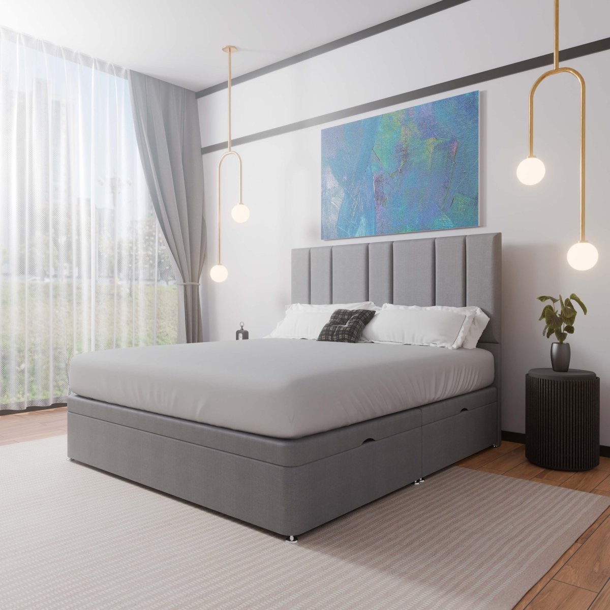 Alaska Side Lift Ottoman Divan Bed - Ottoman - Midas Beds