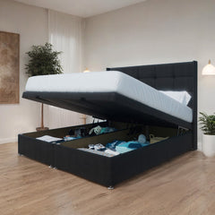 Atlanta Winged End Lift Ottoman Divan Bed - Ottoman - Midas Beds