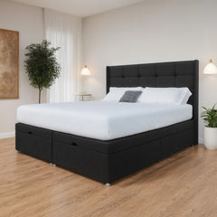 Atlanta Winged End Lift Ottoman Divan Bed - Ottoman - Midas Beds
