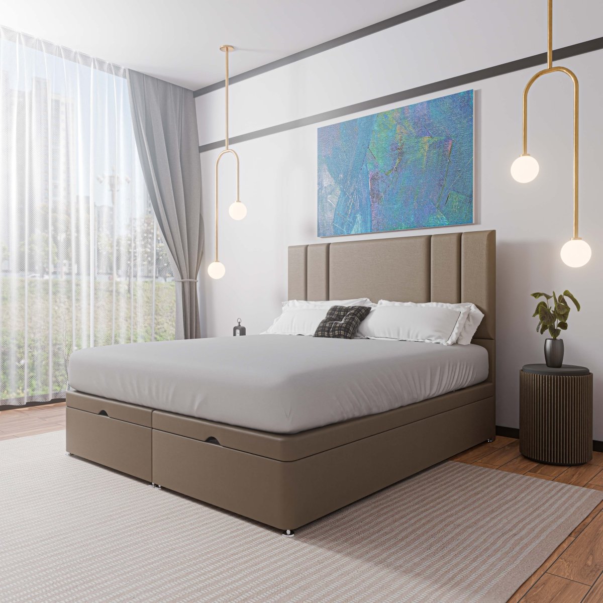 Austin End Lift Ottoman Divan Bed - Ottoman - Midas Beds