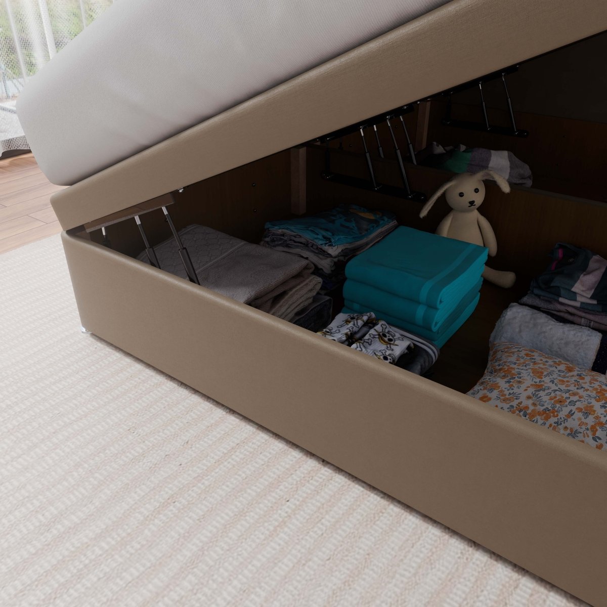 Austin Side Lift Ottoman Divan Bed - Ottoman - Midas Beds