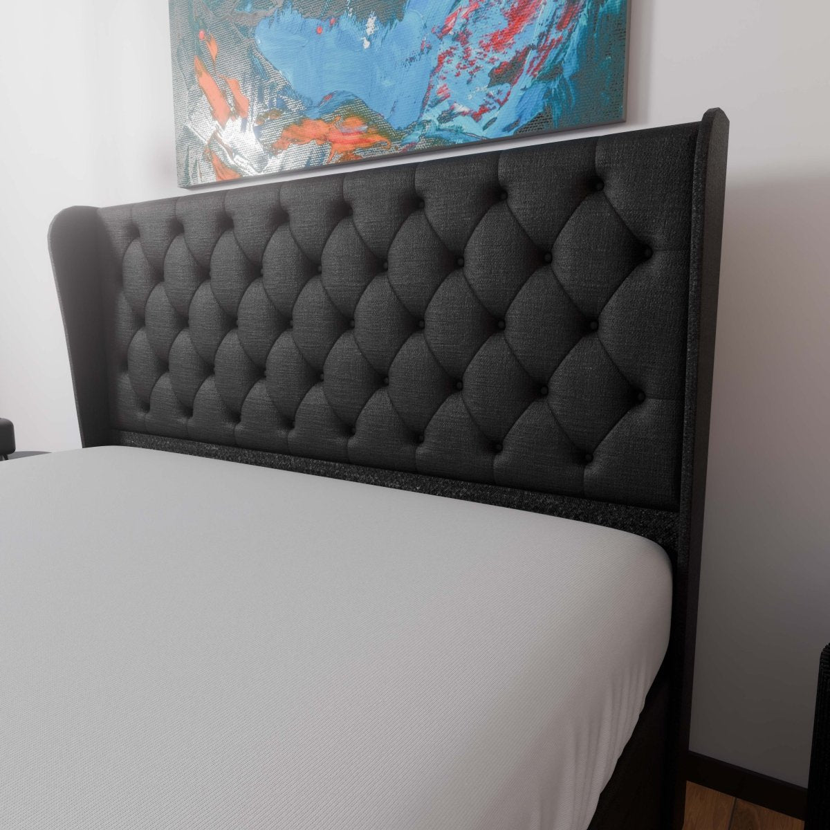 Manhattan Winged End Lift Ottoman Divan Bed - Ottoman - Midas Beds