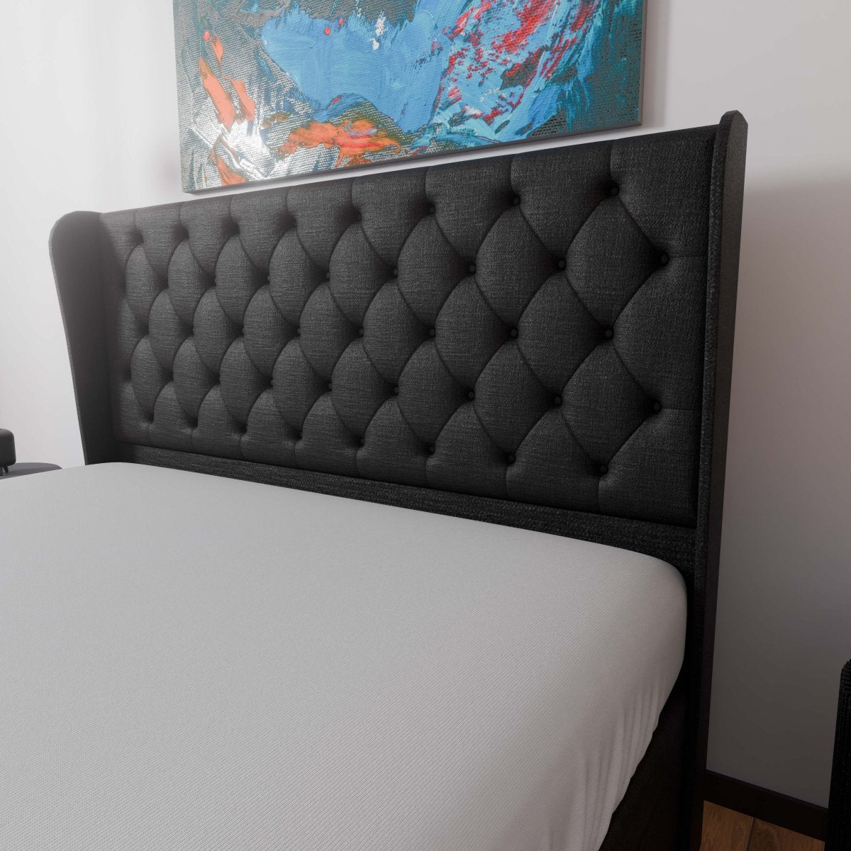 Manhattan Winged Side Lift Ottoman Divan Bed - Ottoman - Midas Beds