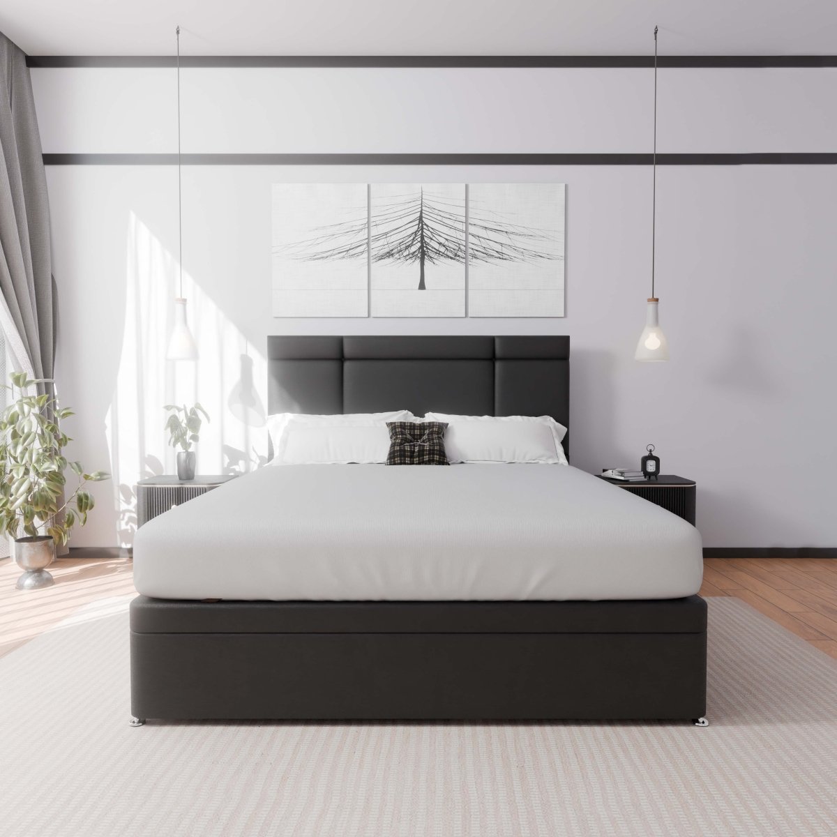 Miami Side Lift Ottoman Divan Bed - Ottoman - Midas Beds