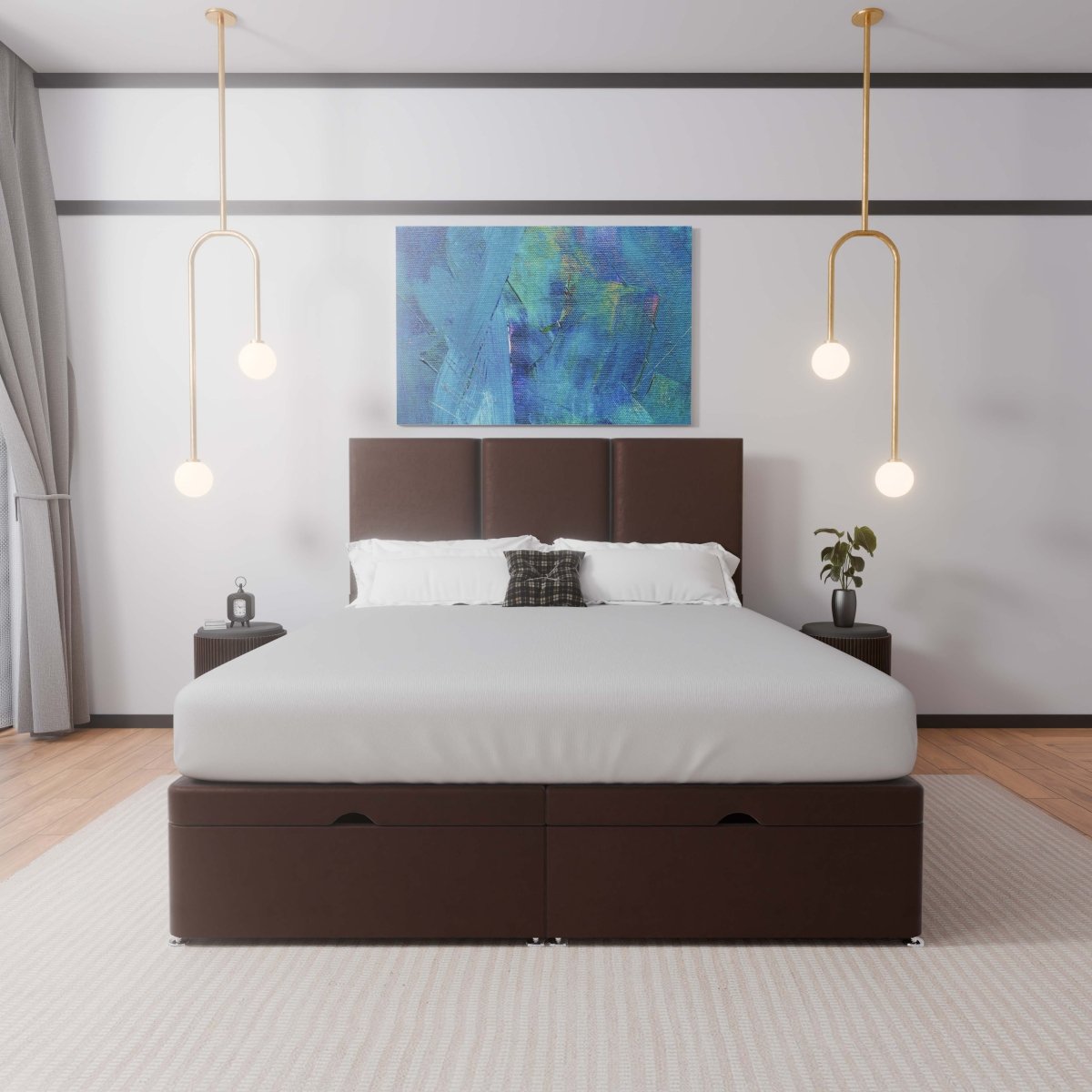 Monaco End Lift Ottoman Divan Bed - Ottoman - Midas Beds