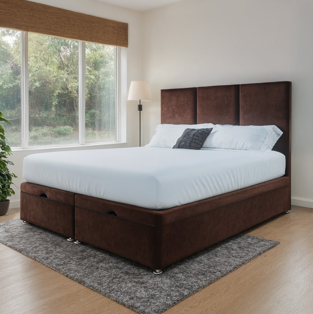 Monaco End Lift Ottoman Divan Bed - Ottoman - Midas Beds