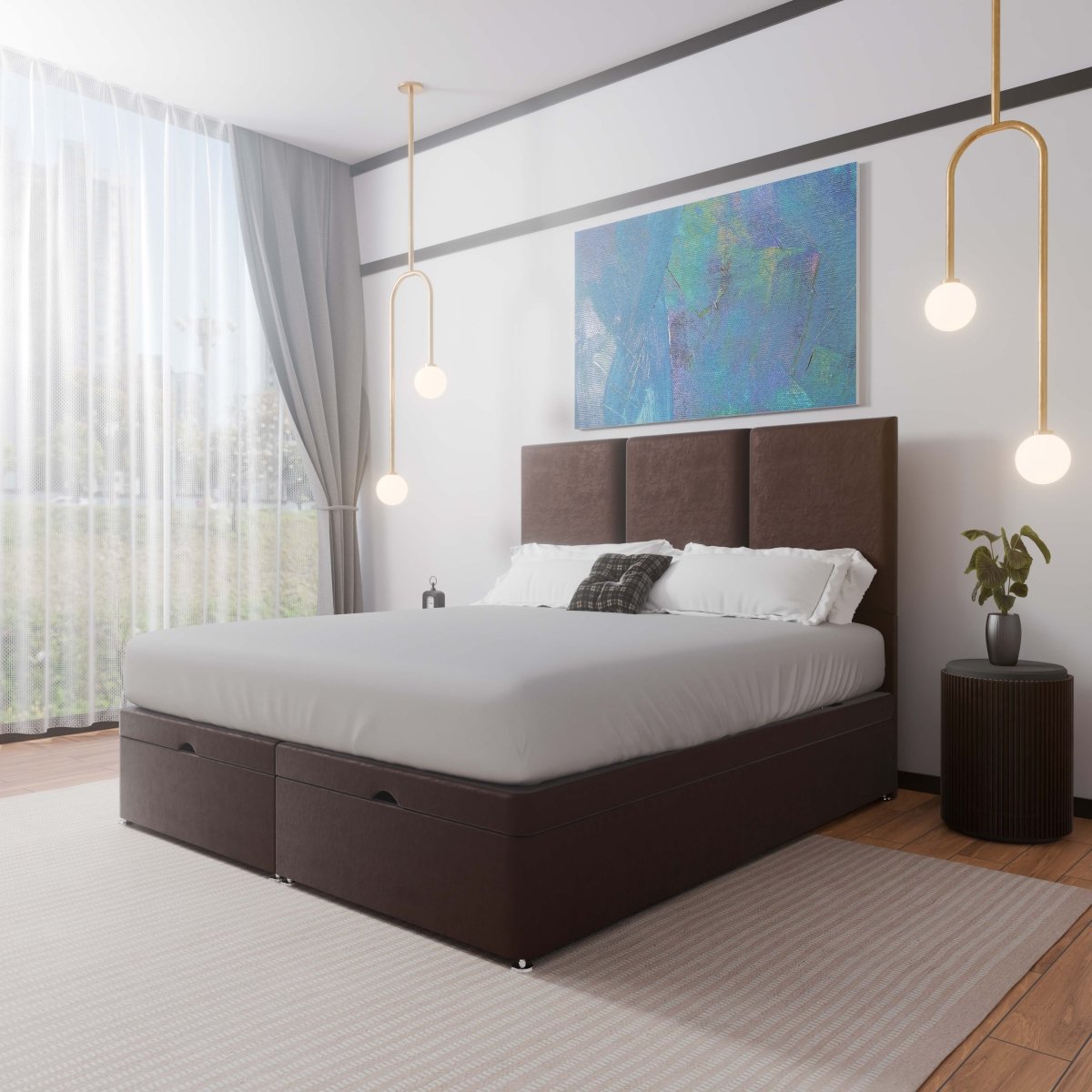 Monaco End Lift Ottoman Divan Bed - Ottoman - Midas Beds