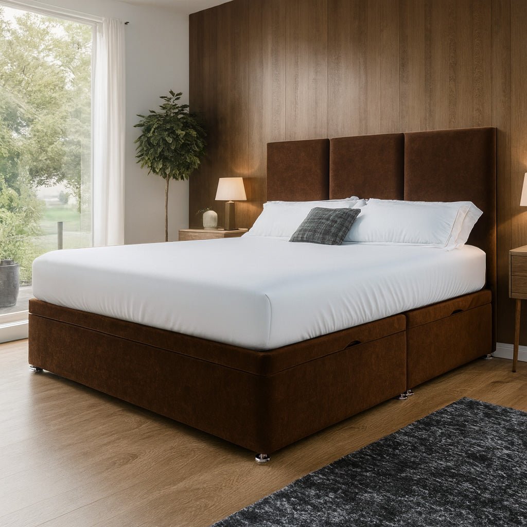 Monaco Side Lift Ottoman Divan Bed - Ottoman - Midas Beds