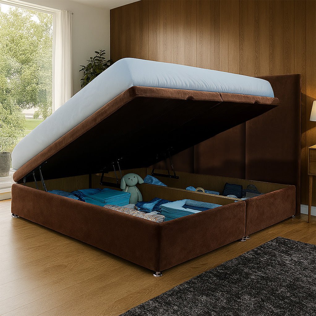 Monaco Side Lift Ottoman Divan Bed - Ottoman - Midas Beds