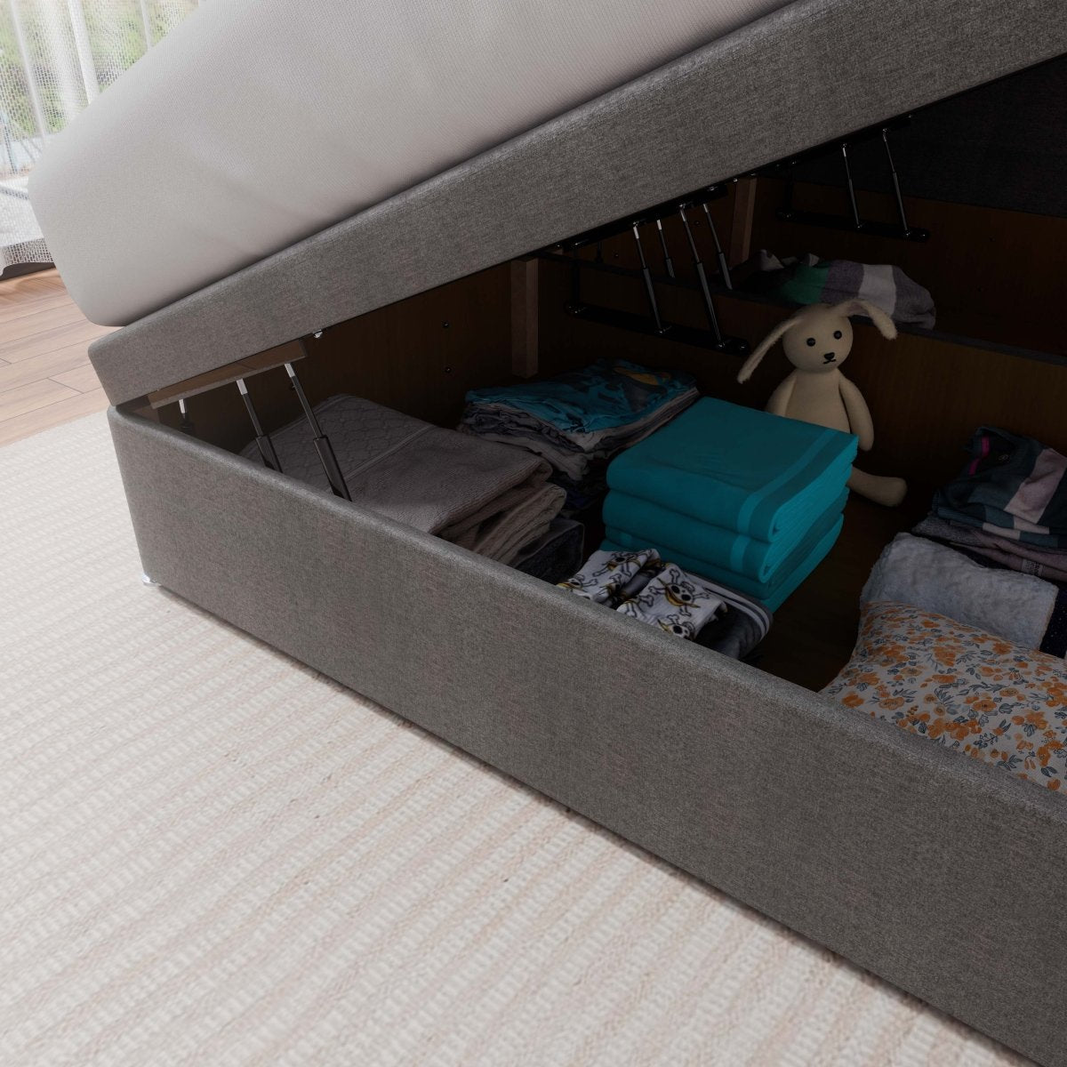 Nevada Side Lift Ottoman Divan Bed - Ottoman - Midas Beds