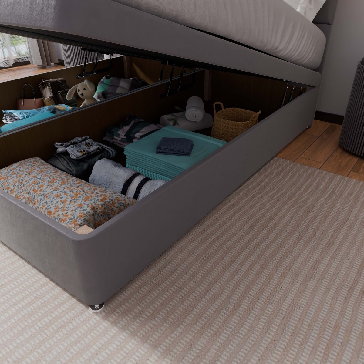 New York End Lift Ottoman Divan Bed - Ottoman - Midas Beds