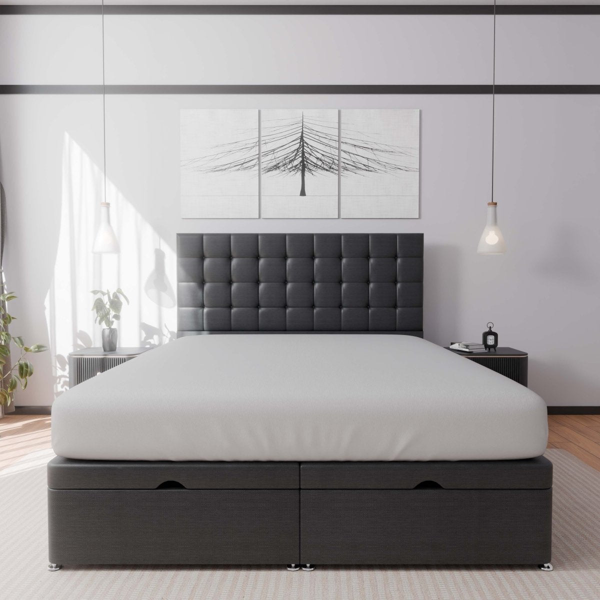 Prague End Lift Ottoman Divan Bed - Ottoman - Midas Beds