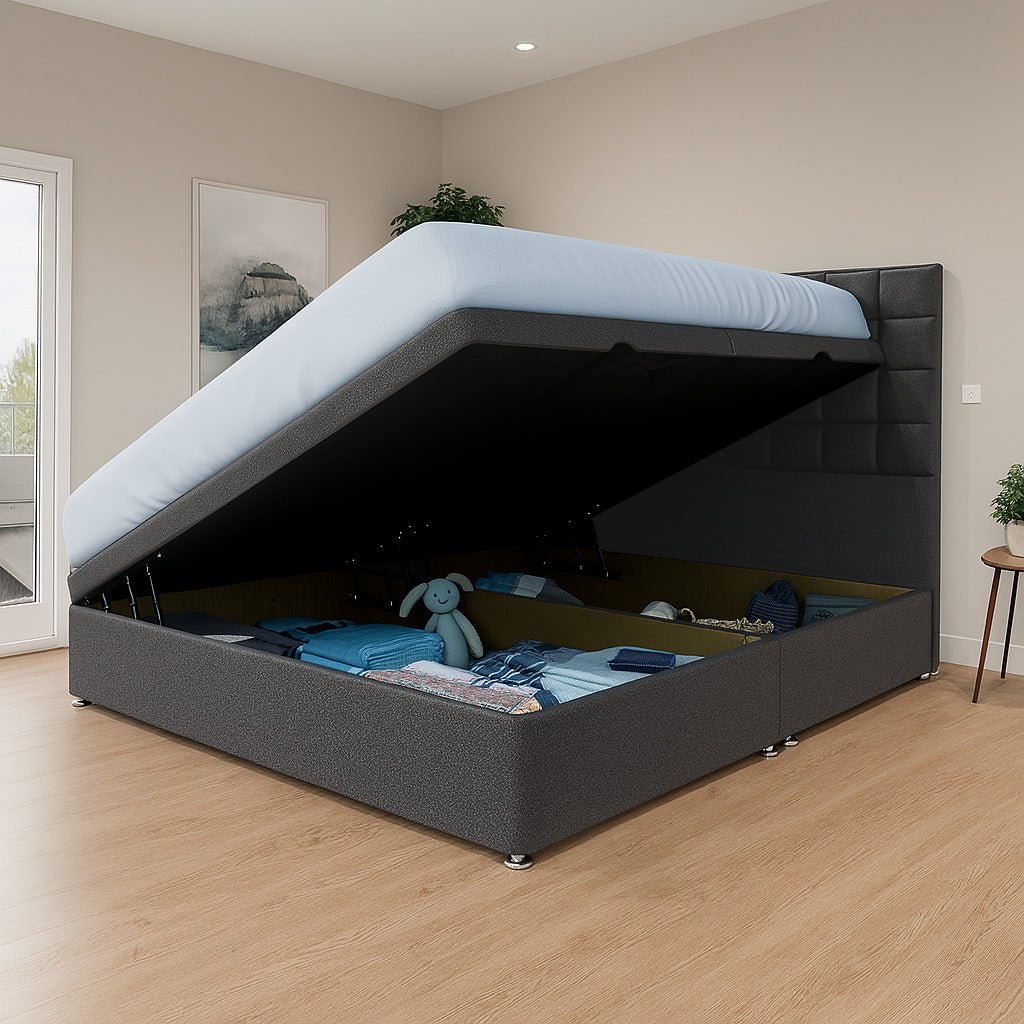 Prague Side Lift Ottoman Divan Bed - Ottoman - Midas Beds