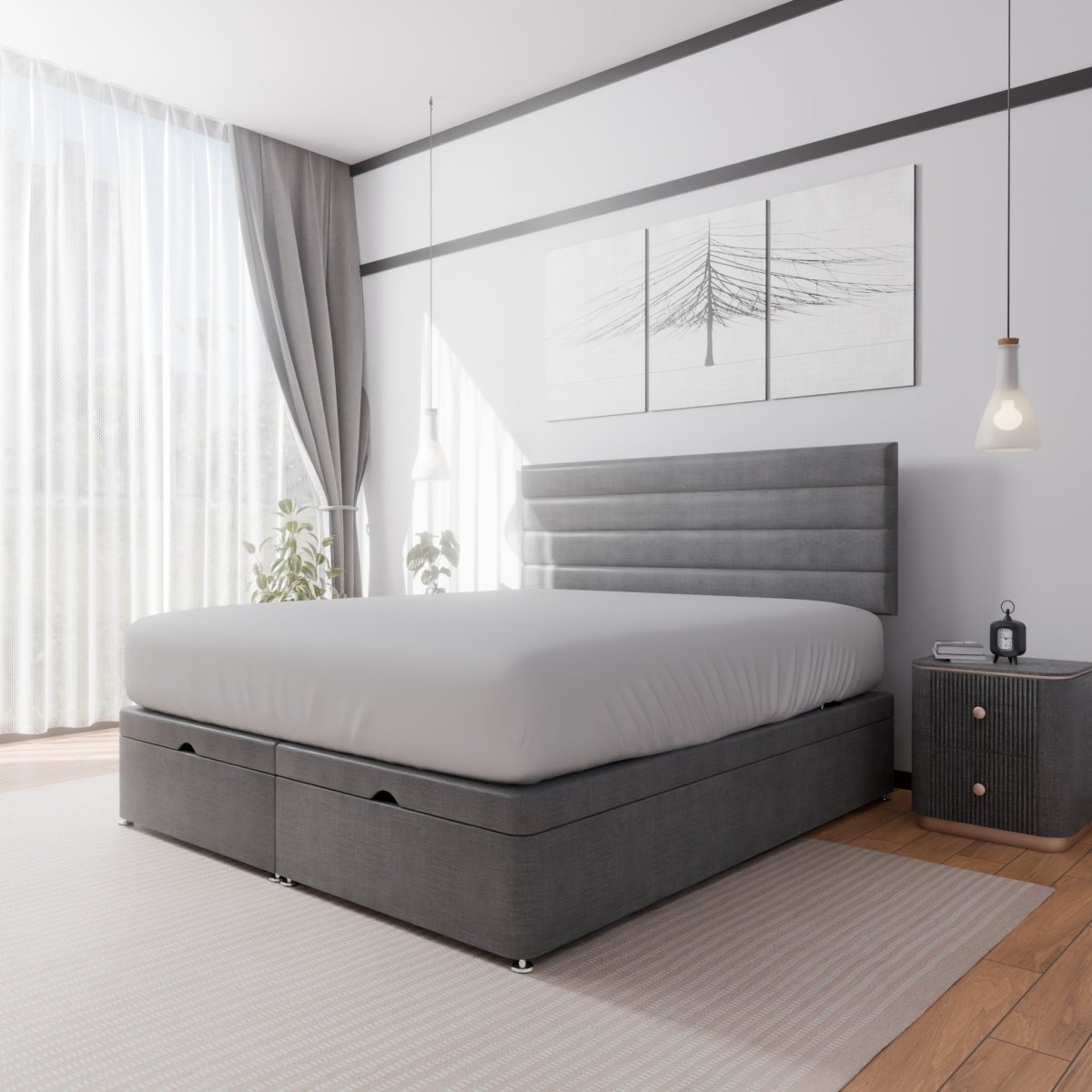 Rome End Lift Ottoman Divan Bed - Ottoman - Midas Beds