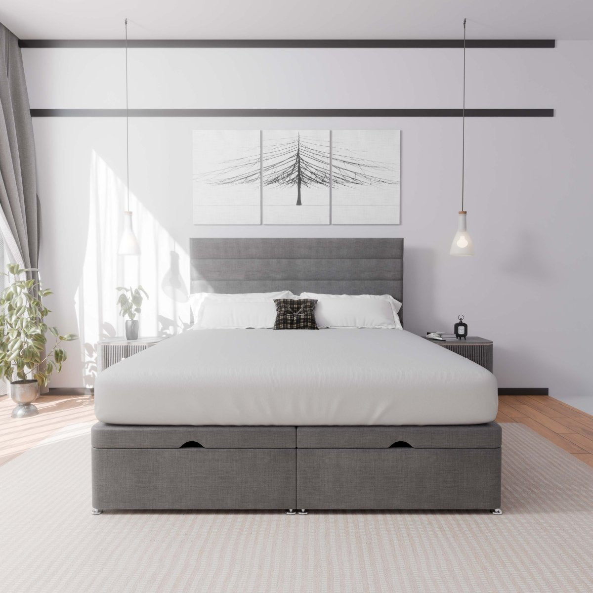 Rome End Lift Ottoman Divan Bed - Ottoman - Midas Beds
