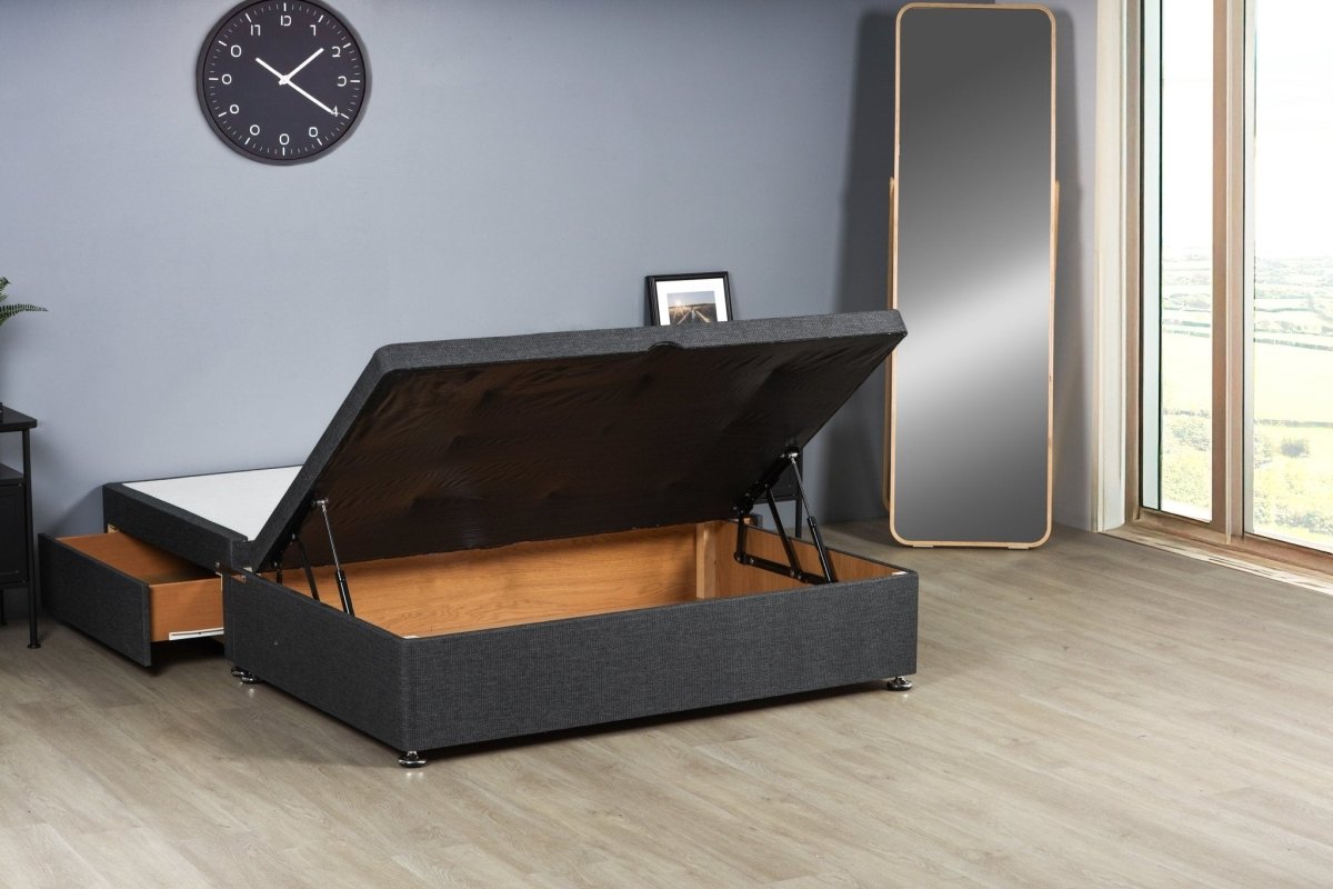 Signature Half End Lift Ottoman Storage Divan Bed Base - Divan Base - Midas Beds