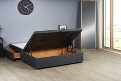 Signature Half End Lift Ottoman Storage Divan Bed Base - Divan Base - Midas Beds