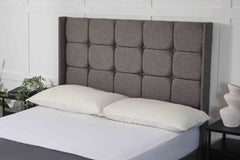 Midas Atlanta Winged Floor Standing Upholstered Headboard - headboard - Midas Beds
