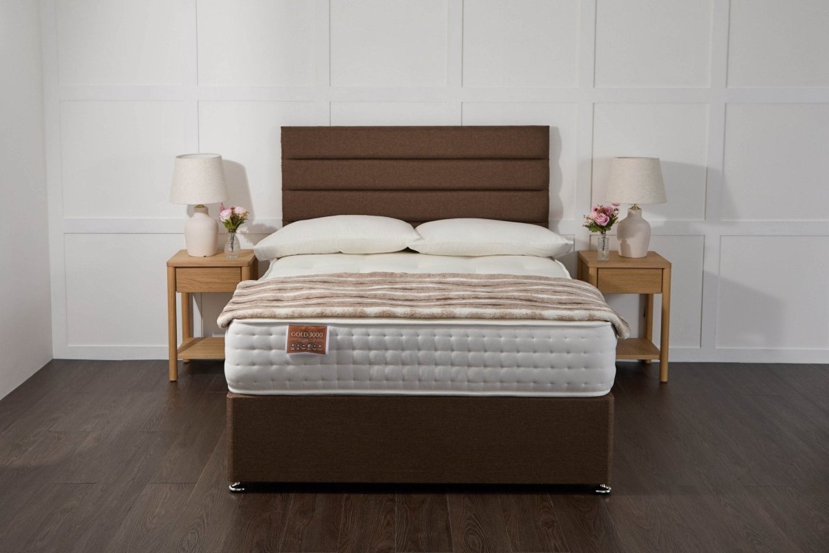 Midas Comfort Gold 3000 Pocket Sprung Intelligent Memory Divan Bed Set - Divan beds - Midas Beds