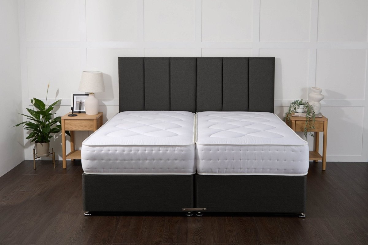 Midas Essentials Guest Hotel Zip and Link 1500 Pocket Sprung Divan Bed Set - Zip and Link Beds - Midas Beds