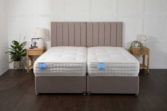 Midas Luxury Hotel Zip and Link 2000 Pocket Sprung Intelligent Fibre Divan Bed Set - Zip and Link Beds - Midas Beds