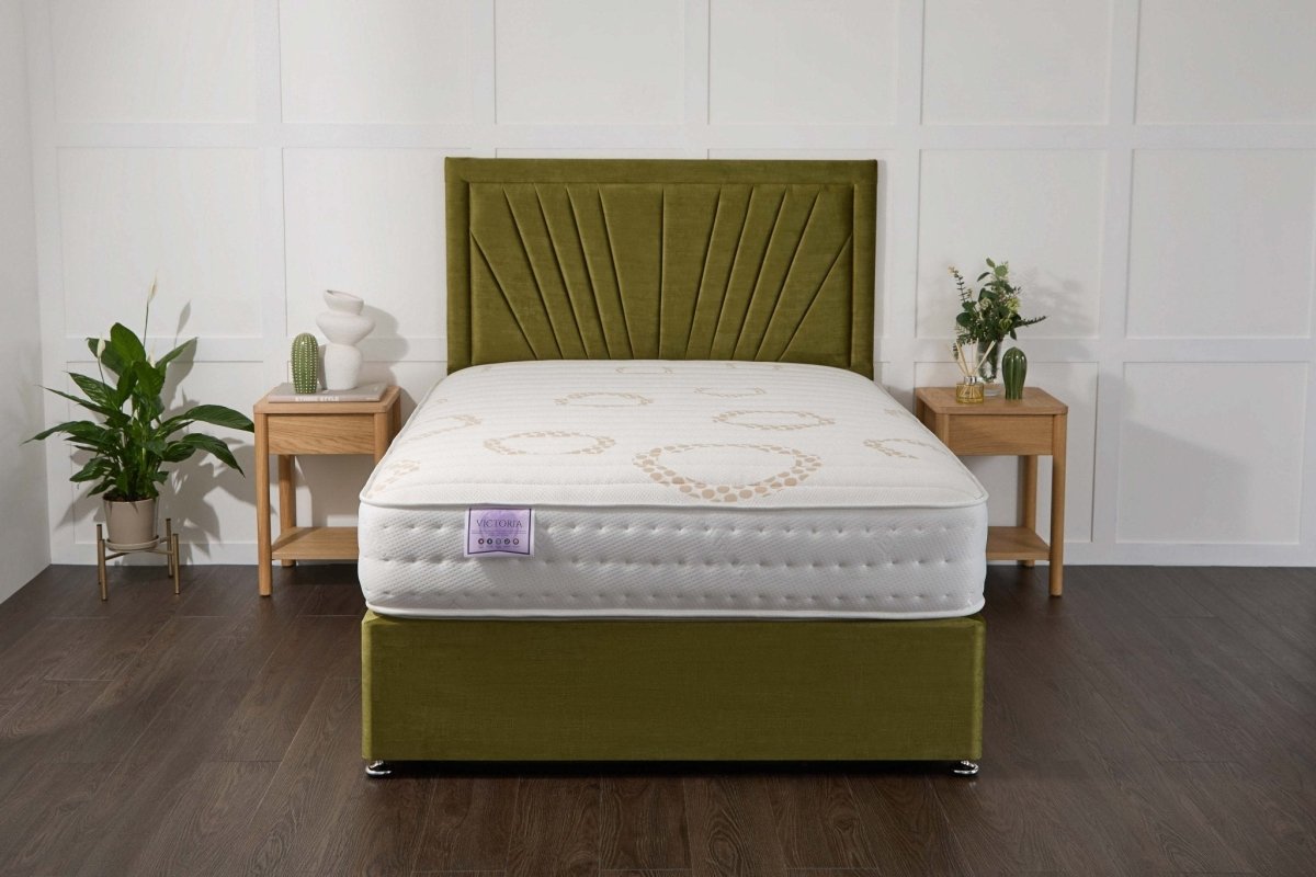 Somna Victoria Orthopaedic Coil Sprung Divan Bed Set - Orthopaedic Coil Sprung Divan Bed Set - 2'6 Small Single - No Storage - SOMNA Beds