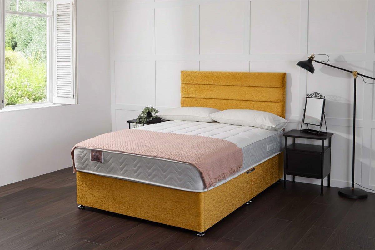 Taurus Bed Set With 1000 Pocket Sprung Mattress colours - Divan Bed With Mattress - Midas Beds