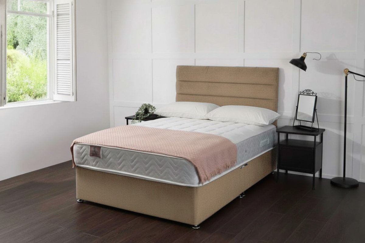 Taurus Bed Set With 1000 Pocket Sprung Mattress colours - Divan Bed With Mattress - Midas Beds