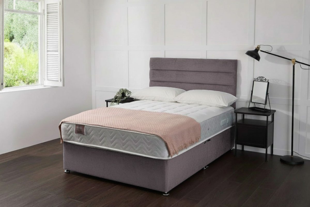 Taurus Bed Set With 1000 Pocket Sprung Mattress colours - Divan Bed With Mattress - Midas Beds