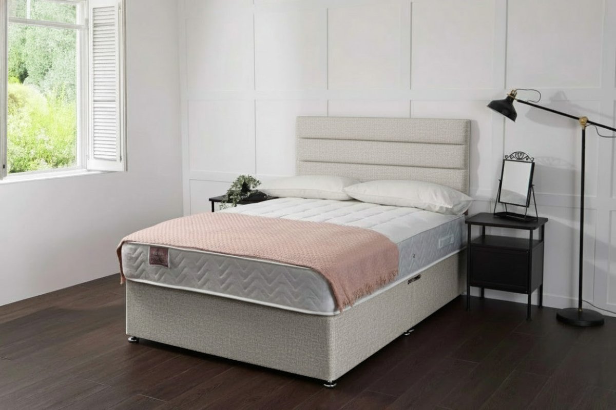 Taurus Bed Set With 1000 Pocket Sprung Mattress colours - Divan Bed With Mattress - Midas Beds
