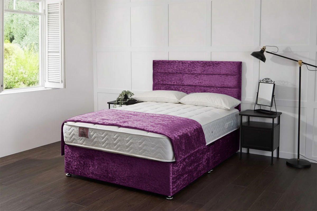 Taurus Bed Set With 1000 Pocket Sprung Mattress colours - Divan Bed With Mattress - Midas Beds