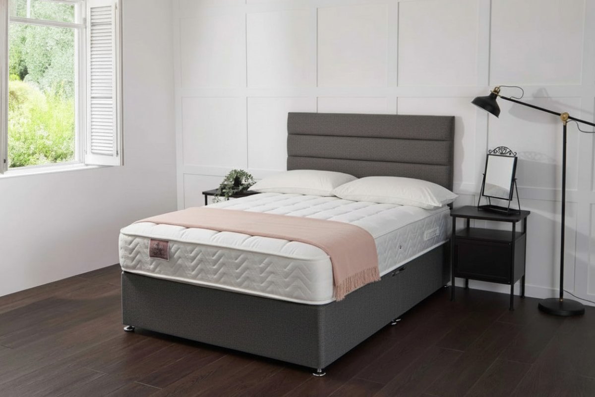 Taurus Bed Set With 1000 Pocket Sprung Mattress colours - Divan Bed With Mattress - Midas Beds