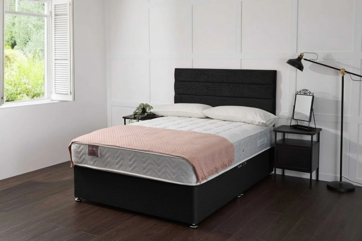 Taurus Bed Set With 1000 Pocket Sprung Mattress colours - Divan Bed With Mattress - Midas Beds