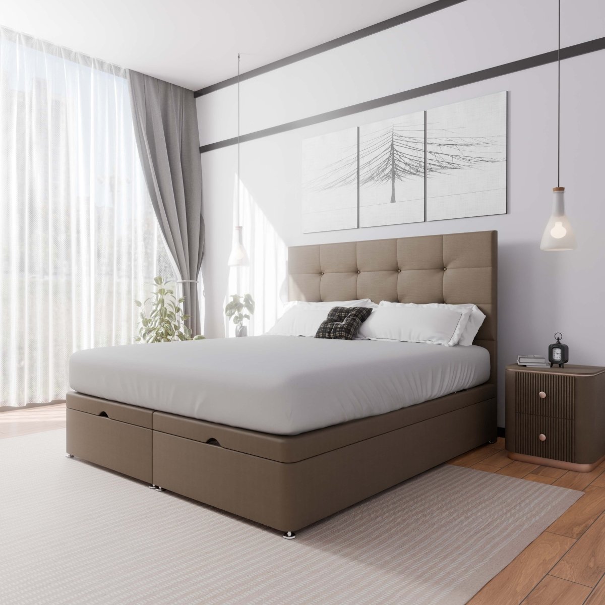 Venice End Lift Ottoman Divan Bed - Ottoman - Midas Beds