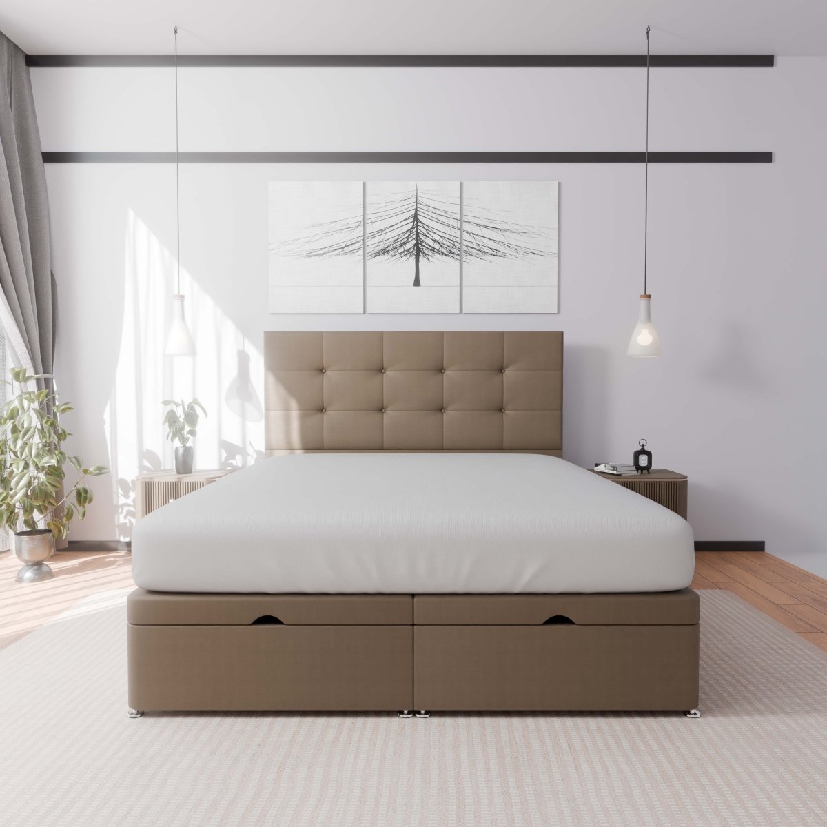 Venice End Lift Ottoman Divan Bed - Ottoman - Midas Beds