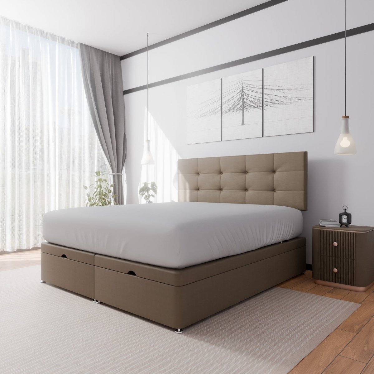 Venice End Lift Ottoman Divan Bed - Ottoman - Midas Beds