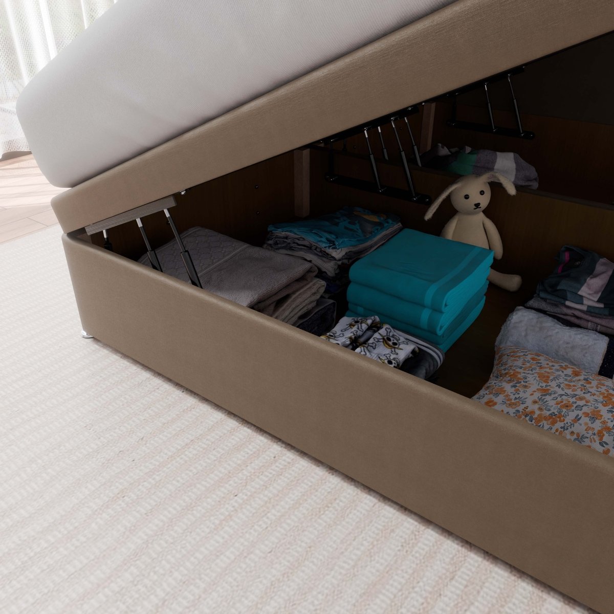 Venice Side Lift Ottoman Divan Bed - Ottoman - Midas Beds